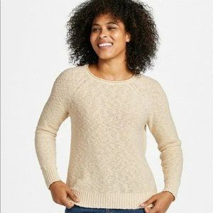 Ll Bean Midweight Cotton Slub Roll Neck 